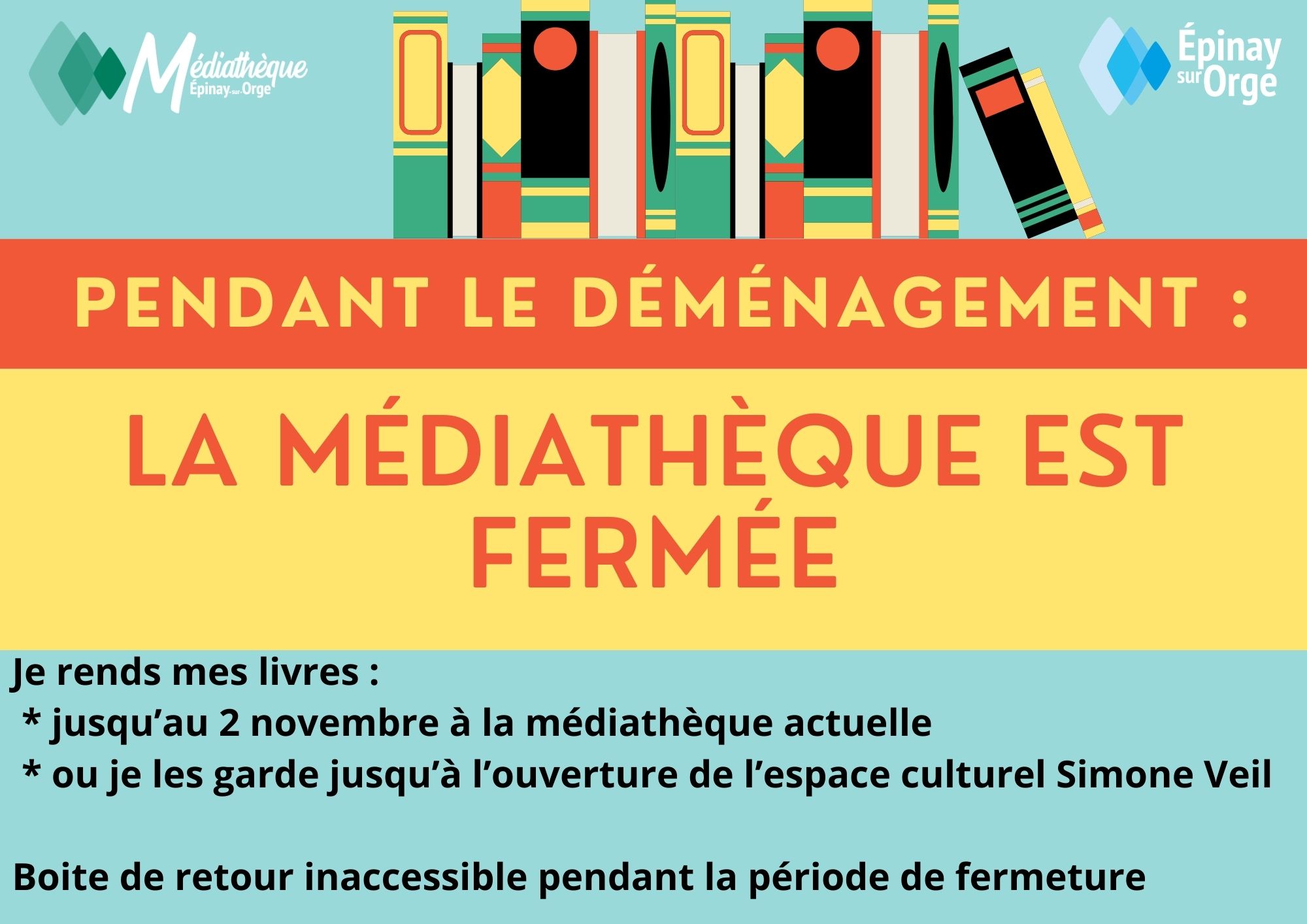 fermeture la médiathèque